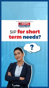 19 reactions | Can you do SIP for short term goals? What can be the ideal way to invest for short term needs? Watch this latest episode to find out the answer. To know more visit: hdfcfund.com/sip #sipeazy #hdfcmf | HDFC Mutual Fund | Facebook