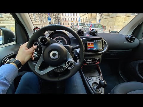 Smart EQ ForTwo [Electric 60kW/82 HP] | Test Drive #25 | POV Driver. TV