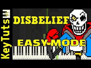 Learn to Play the Disbelief OST by FlamesAtGames (Undertale AU) - Easy Mode