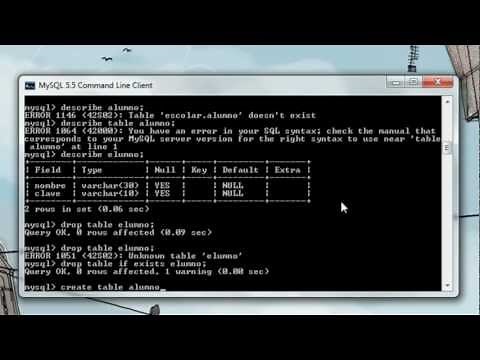 Como crear Base de Datos y Tablas en MySQL 5.5 |Equipo Naranja|