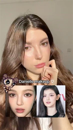 Danielle makeup tutorial 🐰 #danielle #newjeans #kpop #kpopmakeup #makeuptutorial #kbeauty