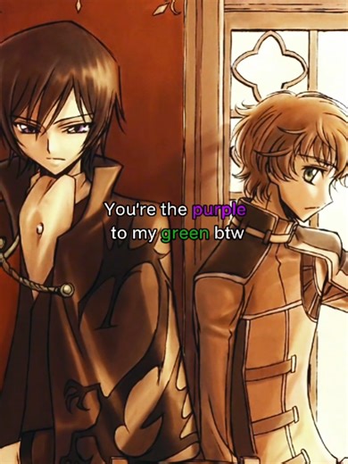 Suzaku and Lelouch: A Code Geass Connection