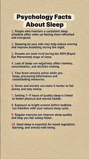 🔥 10 Sleep Psychology Facts That Will Blow Your Mind! 😱