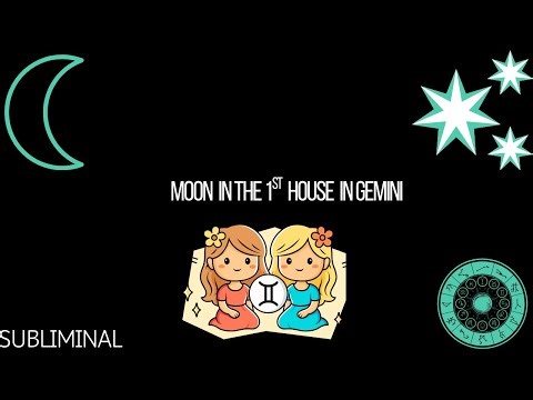 Moon in the 1st house in Gemini Astrological Subliminal (Moon in Houses Series Rain Sounds)