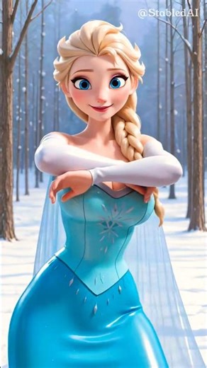 Elsa UNLOCKED a NEW FORM?! (Shocking Transformation) ❤️🔥 #SHORT #stabledai