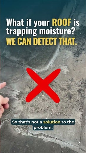 We found exactly where your roof is failing #roofrepair #flatroofinspection