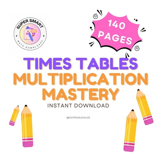Times Tables Mastery Workbook – Multiplication Practice (digital Download) - Etsy UK