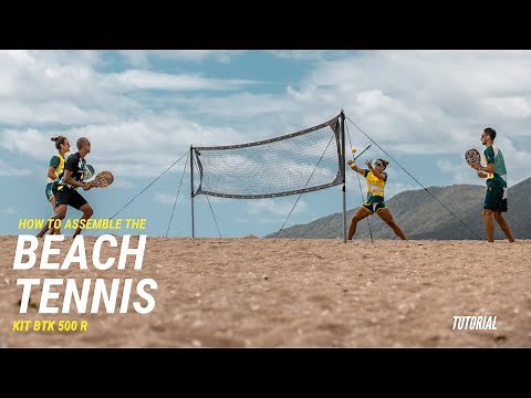 how to assemble the BEACH TENNIS KIT BTK 500 R - NET AND POSTS