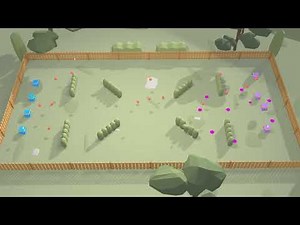 Dodgeball environment using Multi-Agent Reinforcement Learning and Unity