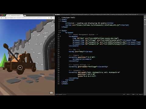 Loading And Displaying 3D Models (A-Frame Tutorial - WebVR)