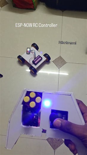 Suyash Desai on Instagram: "Espnow based Remote Controller 🎮 , so in this project i have used esp32 & used espnow communication protocol where 2 esp32 connect. . . #engineering #electronics #esp32 #esp32project #robotics"