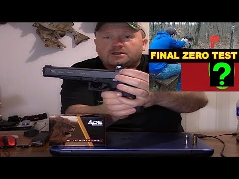 ADE Advanced Optics rd3-013 Red Dot Target shooting with 100 yard shots