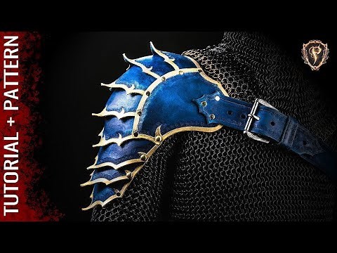 DIY FANTASY SPAULDERS 🛡️ Leather Cosplay Armor