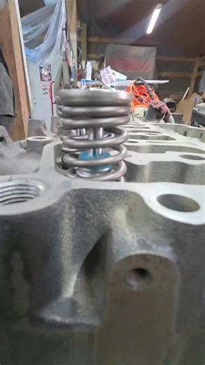 Cleaning up this Case irrigation pump for head gasket. #fyp #mechanic #tractor #engine #farmlife