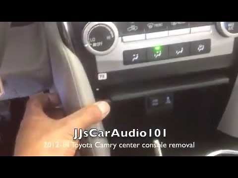 how to remove 2012-2014 Toyota Camry center console