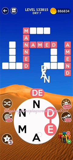 Wordscapes "DRY 7" MASTER Level 133815 Answer Solutions #wordscapes #brainexercise