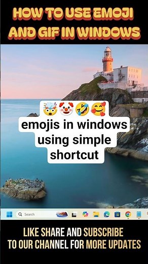Windows Emoji Keyboard Shortcut 🤩 | Press This Key! #Shorts #tips