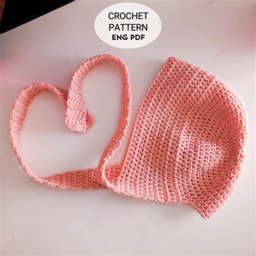 Vintage Inspired Crochet Bonnet Pattern: Beginner Tie Bonnet (english PDF) - Etsy Canada