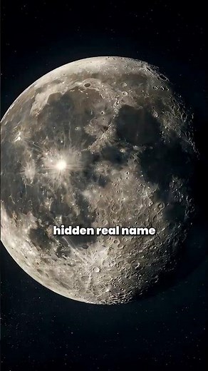The Moon’s Real Name Isn’t Moon 🌕 #space #universe #facts