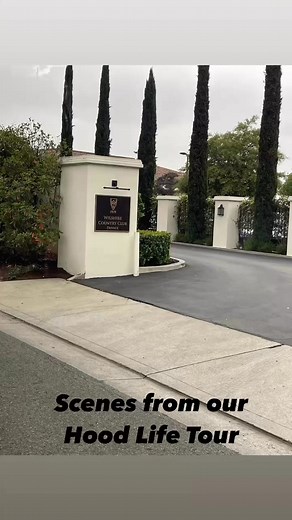 Our tour guide turned sooo many corners showing us around Compton and...