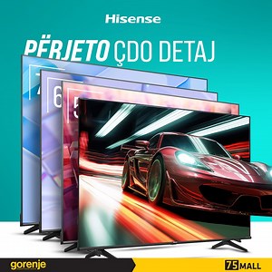 26K views · 33 reactions | Mos humb asnjë detaj me 4K UHD & QLED – Hisense Smart TV Dolby Vision, AI Sports Mode, Filmmaker Mode – Përvoja e shikimit si në kinema, por në shtëpinë tënde!   Linku për detaje dhe porosi: https://www.75mall.com/tv-and-audio/televizore/ 75-mall / Gorenje Department Store #75mall / #GorenjeDepartmentStore | Gorenje Department Store | Facebook