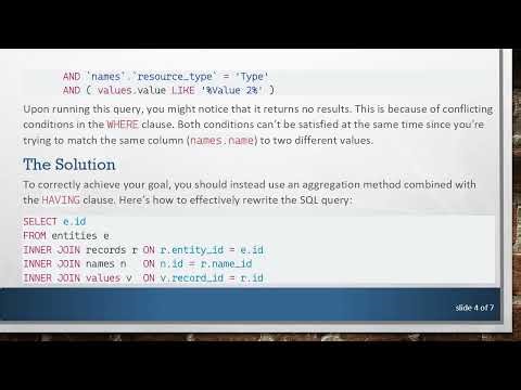 How to Find Records in SQL with Different Values for the Same Column