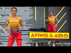 40 Minute Chiseled Arms & Abs Workout | WORK - Day 2