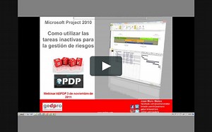 Microsoft Project 2010, como utilizar las tareas inactivas para la gestión de riesgos
