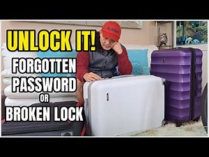 How To Easy Unlock Forgotten Luggage Password or to Determine a Broken Lock?