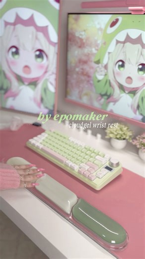 link na bio!‪ @Epomaker ⁨​⁠​⁠​ ⁩#epomaker #epomakerkeyboard #teclado #kawaii #setup #wristrest