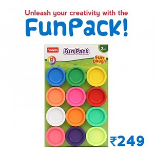 5.8K views · 11 reactions | This fun pack includes multi-coloured dough tubs, that can be shaped in various ways. There's no limit to what your child can come up with. It's the perfect kit to encourage their creativity. | Funskool | Facebook