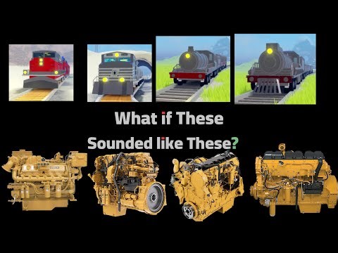 Roblox Train Testing Trains with Different Engines Episode 4: Caterpillar 3412E, C15, 3406E, C18