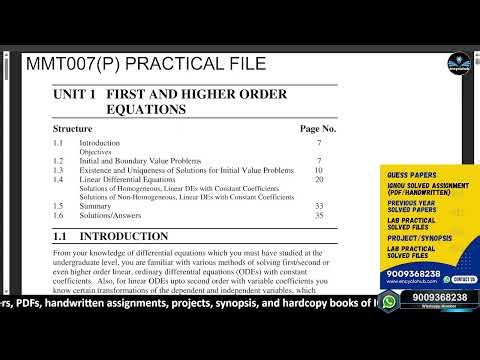 HOW TO MAKE MMT 007 PRACTICAL FILE | MSC MACS IGNOU