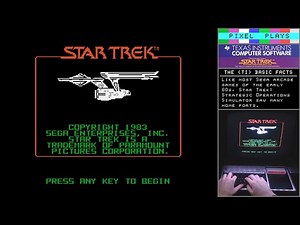 Star Trek: Strategic Operations Simulator for TI-99/4A - Gameplay with Speech
