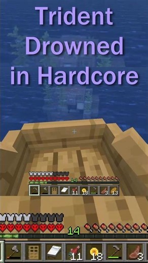 TRIDENTS are SCARY in Minecraft HARDCORE