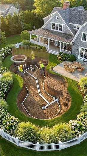 Transforming Epic Backyard into Luxury Pool #poolconstruction