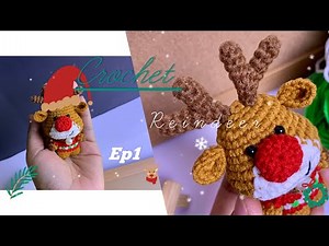 How to crochet a cute Reindeer | Amigurumi Tutorial