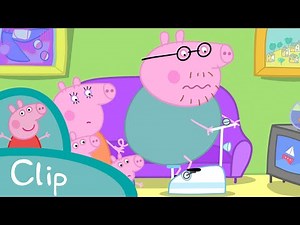 Peppa Pig Episodes - Daddy Pig rides Peppa's bicycle (clip)