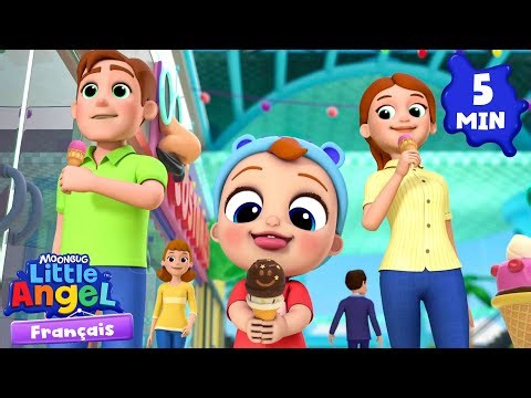 Oh non! La glace de Bébé est tombée! | Little Angel | Chanson + Comptines du Monde Vidéos Éducatives