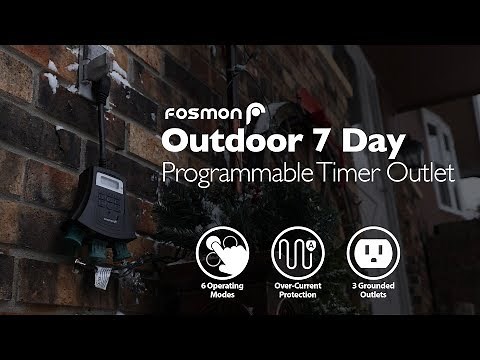 How to Set Up the Fosmon 3 Outlet Digital 7 Day Timer C-10736US