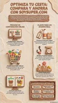 Comparativa precios supermercados de tu zona.
