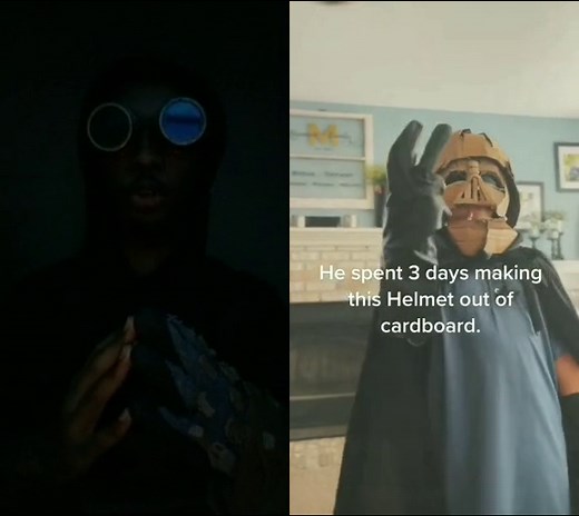 #duet with @user9043824897478 Incredible work! Keep it up! #cosplay #starwars #cardboard #darthvader @jebtheboxsmith