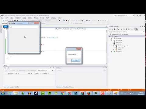 066 - How To Detect When Any Key Pressed in C# (KeyDown Event Handler)