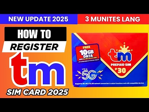 Paano mag register ng tm sim card 2025
