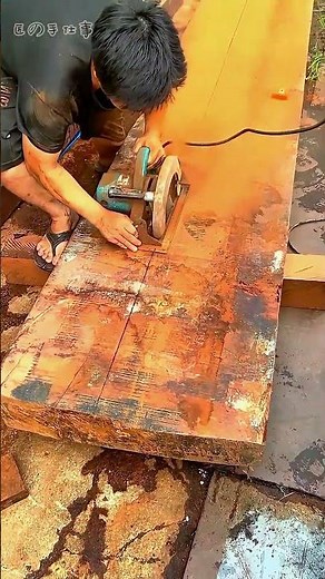 電動丸鋸で木板をスパッと切る爽快感がたまらない🔪 Circular Saw Wood Cutting #Satisfying