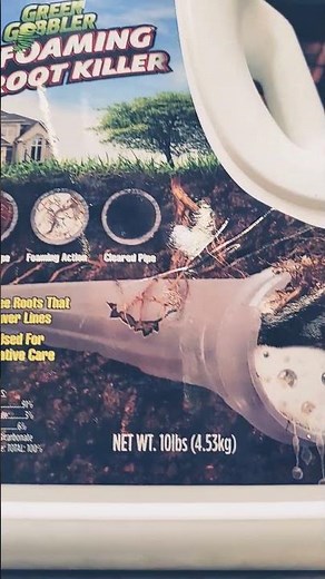 Foaming Root Killer, Kills tree roots that clog sewer lines