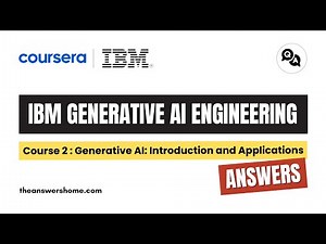 Generative AI: Introduction and Applications Coursera Answers || theanswershome