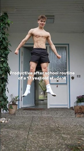 After school routine at 17 (bike, run & ice bath)