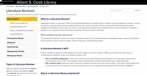 Research Guides: Literature Reviews: Writing Your Review