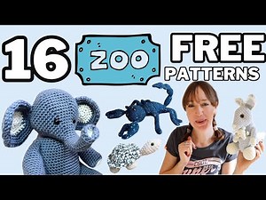 16 FREE Crochet Zoo Animal Patterns - Beginner Friendly Amigurumi